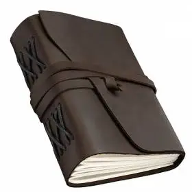 Кожаный блокнот Comfy Strap B6 Темно - коричневый чистые листы