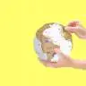Скретч глобус Luckies 3D World Map Scratch Globe