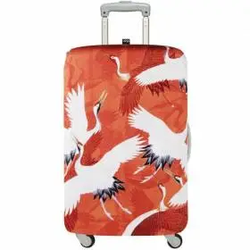 Чехол для чемодана Loqi Womans Haori White &amp; Red Cranes Medium
