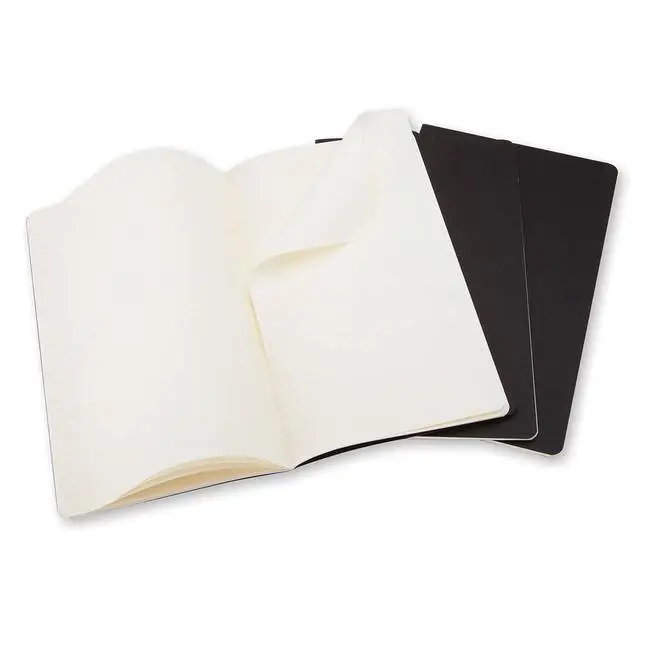 Кишенькова зошит (3 шт) Moleskine Cahier чорна Лінія