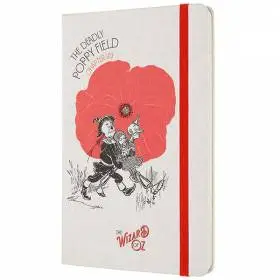 Средний блокнот Moleskine Wizard of OZ Поле Маков в линию
