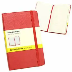 Карманный блокнот Moleskine Classic Твердая обложка Красный Клетка