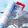 Скретч-карта світу англійською Silver Travel Map