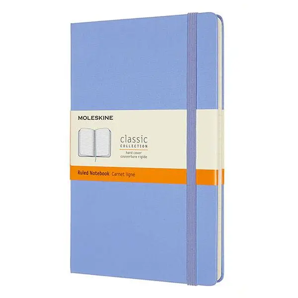 Средний блокнот Moleskine Classic Голубая Гртензия в линию