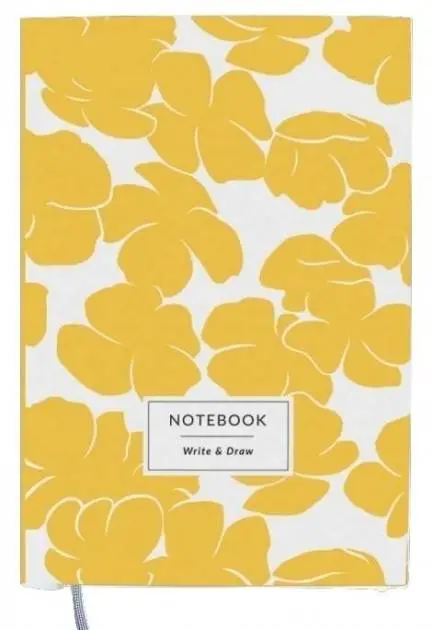 Блокнот Gifty Yellow Flowers S 16x9,5 см + подарок