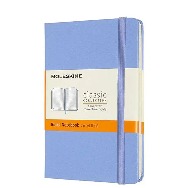 Карманный блокнот Moleskine Classic Голубая Гортензия в линию