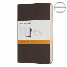 Карманный блокнот  Moleskine Cahier (3 шт) Коричневый Линия
