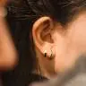 Серьги из серебра Cote & Jeunot Геометрия круглая форма