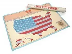 Скретч-карта США Luckies Scratch Map USA Edition