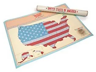 Скретч-карта США Luckies Scratch Map USA Edition