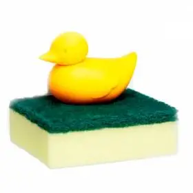 Держатель для губки Qualy Duck Sponge Yellow
