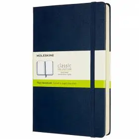 Средний блокнот Moleskine Classic Expanded Сапфир чистые листы