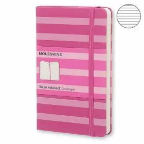 Карманный блокнот Moleskine Stripes Розовый