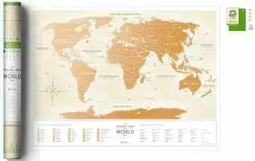 Скретч-карта світу на українському Gold Travel Map
