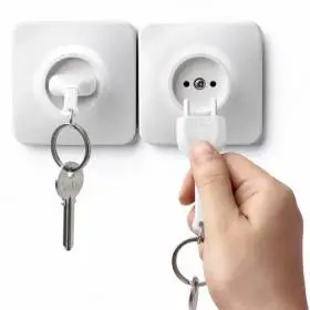 Тримач ключів + брелок Qualy Unplug Білий
