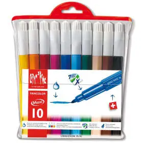 Набор Акварельных Фломастеров Caran d'Ache Fancolor Maxi Блистер 10 цветов