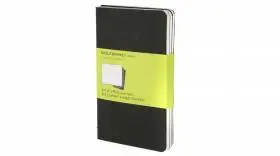 Кишенькова зошит (3 шт) Moleskine Cahier чорна Чисті аркуші