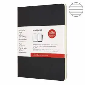 Великий Блокнот Moleskine Cahier 2 шт Subject Чорний \ Бежевий