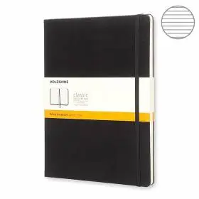 Большой блокнот Moleskine Classic Твердая обложка Черный Линия