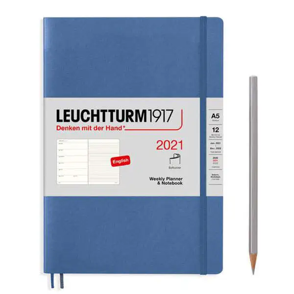 Средний Еженедельник с Заметками Leuchtturm1917 Мягкий Denim 2021