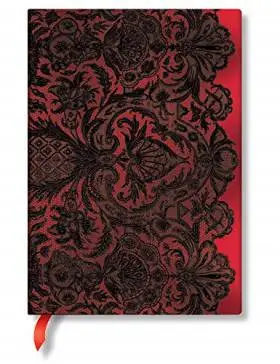 Середній блокнот Paperblanks Мереживо Алюр Червоний