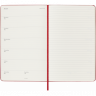 Середній Щотижневик Moleskine 2025 Червоний