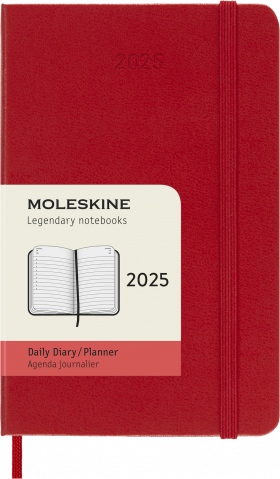 Середній Щотижневик Moleskine 2025 Червоний