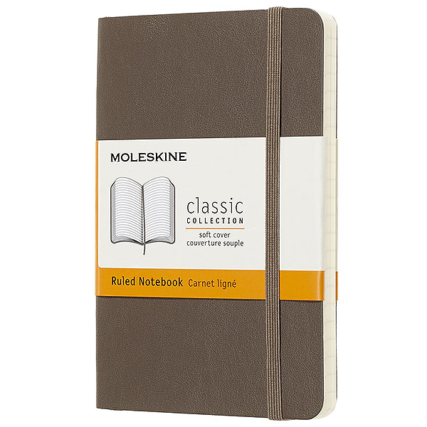 Кишеньковий блокнот Moleskine Classic М&#39;яка обкладинка Коричневий Лінія