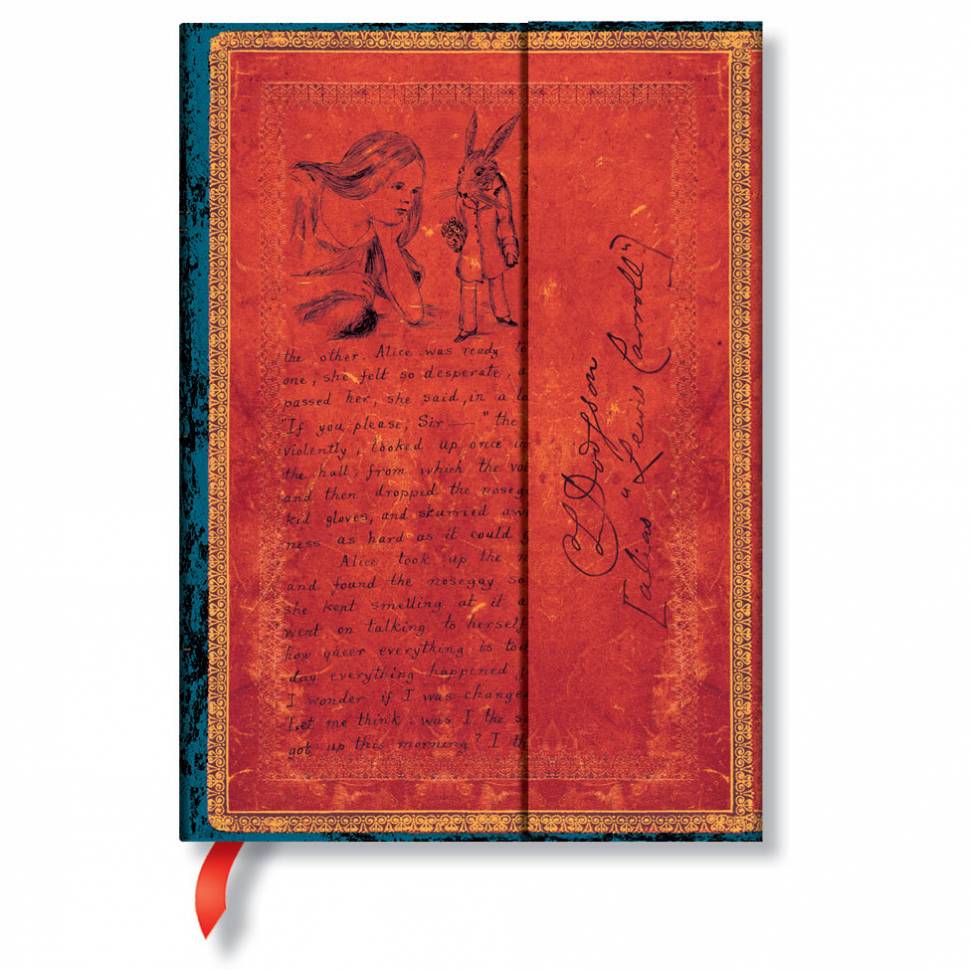 Средний блокнот Paperblanks Манускрипты Льюис Керрол Алиса