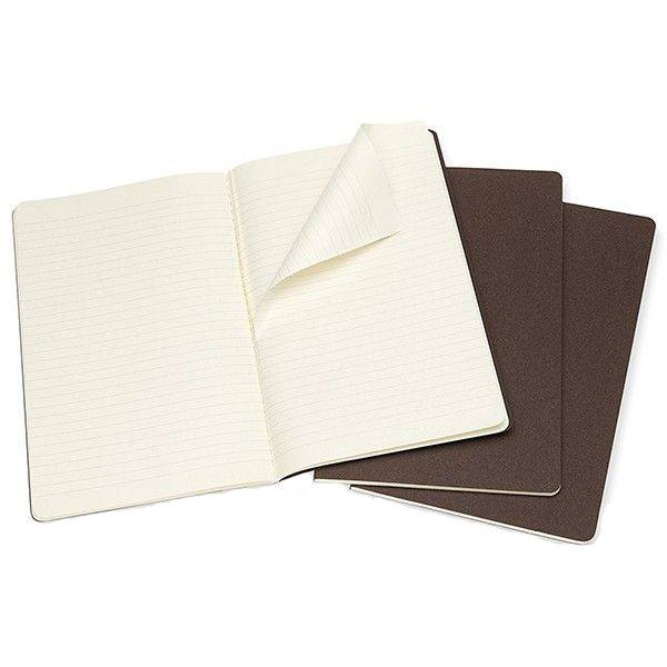 Средний блокнот Moleskine Cahier (3 шт) Коричневый Линия