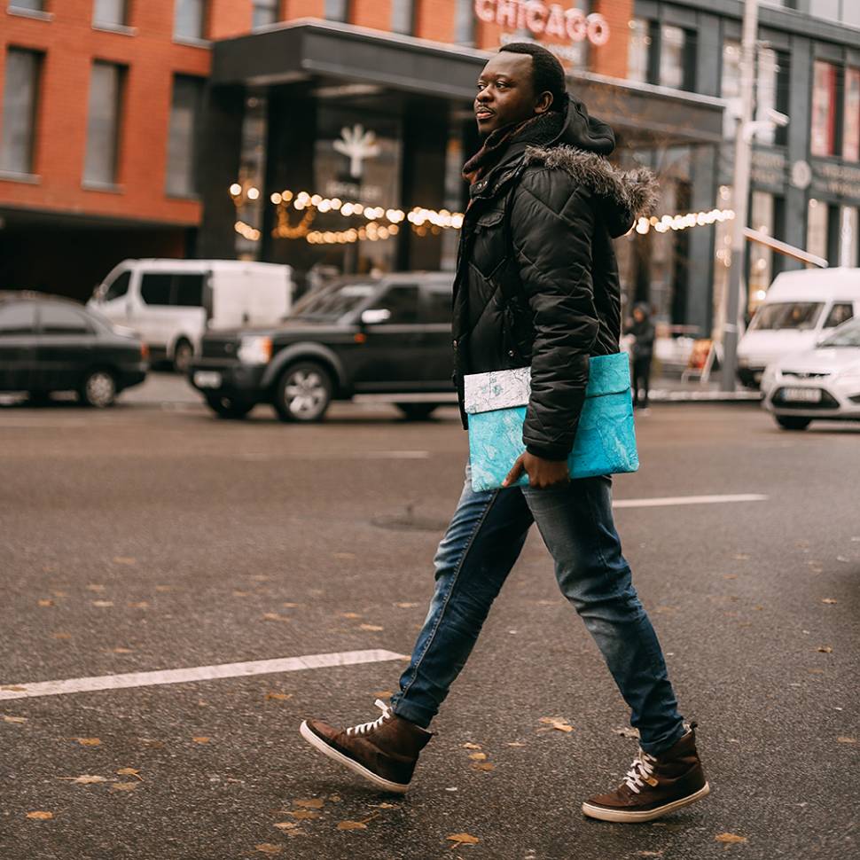 Чехол для MacBook 13" Paper Ninja Карта Мира S