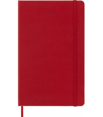 Средний Еженедельник Moleskine 2025 Красный Мягкий