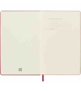 Средний Еженедельник Moleskine 2025 Красный Мягкий