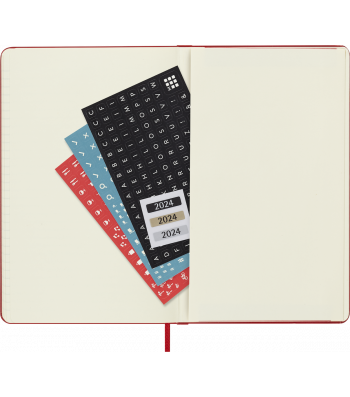 Средний Еженедельник Moleskine 2025 Красный Мягкий