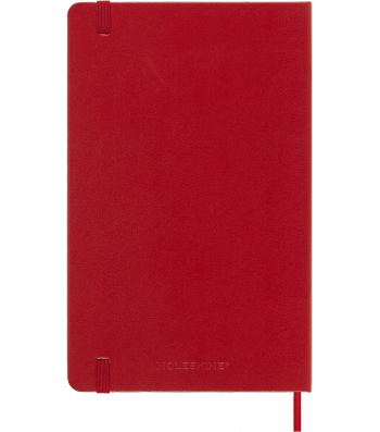 Средний Еженедельник Moleskine 2025 Красный Мягкий