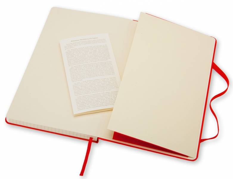 Средний блокнот Moleskine Classic Твердая обложка Красный Клетка