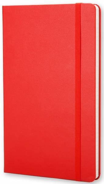 Средний блокнот Moleskine Classic Твердая обложка Красный Клетка