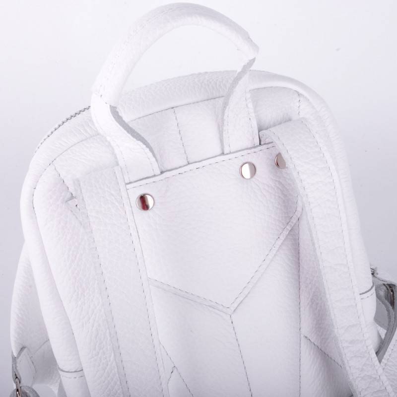 Рюкзак из кожи JIZUZ Gatsby White Рюкзак из кожи JIZUZ Gatsby White