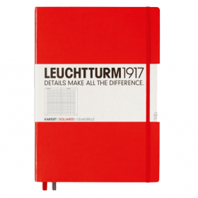 Блокнот Leuchtturm1917 MasterSlim Червоний Клітка (340936)
