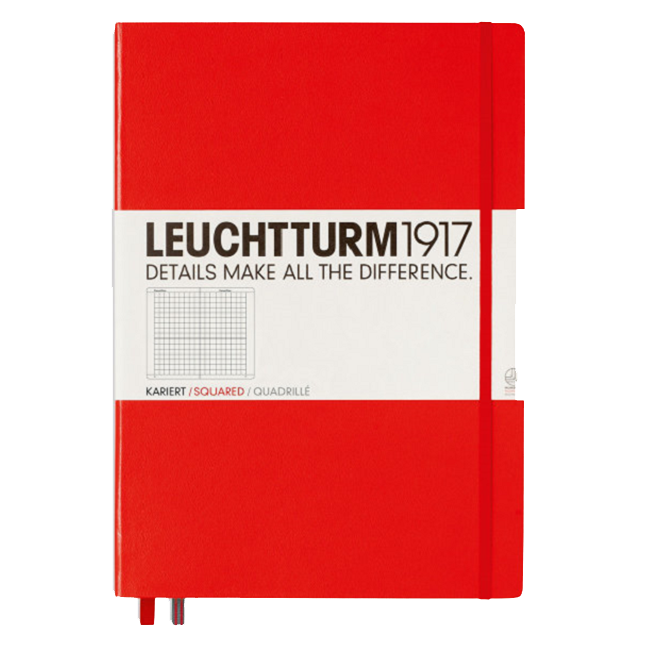Блокнот Leuchtturm1917 MasterSlim Красный Клетка (340936)