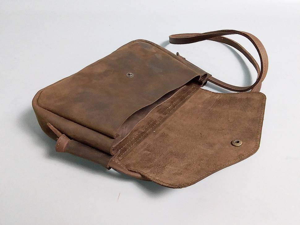 Кожаная женская сумка AV2 Коричневая (B336)