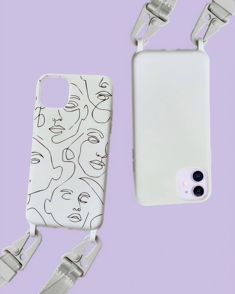 Чехол с ремешком для iPhone Modicase Белый