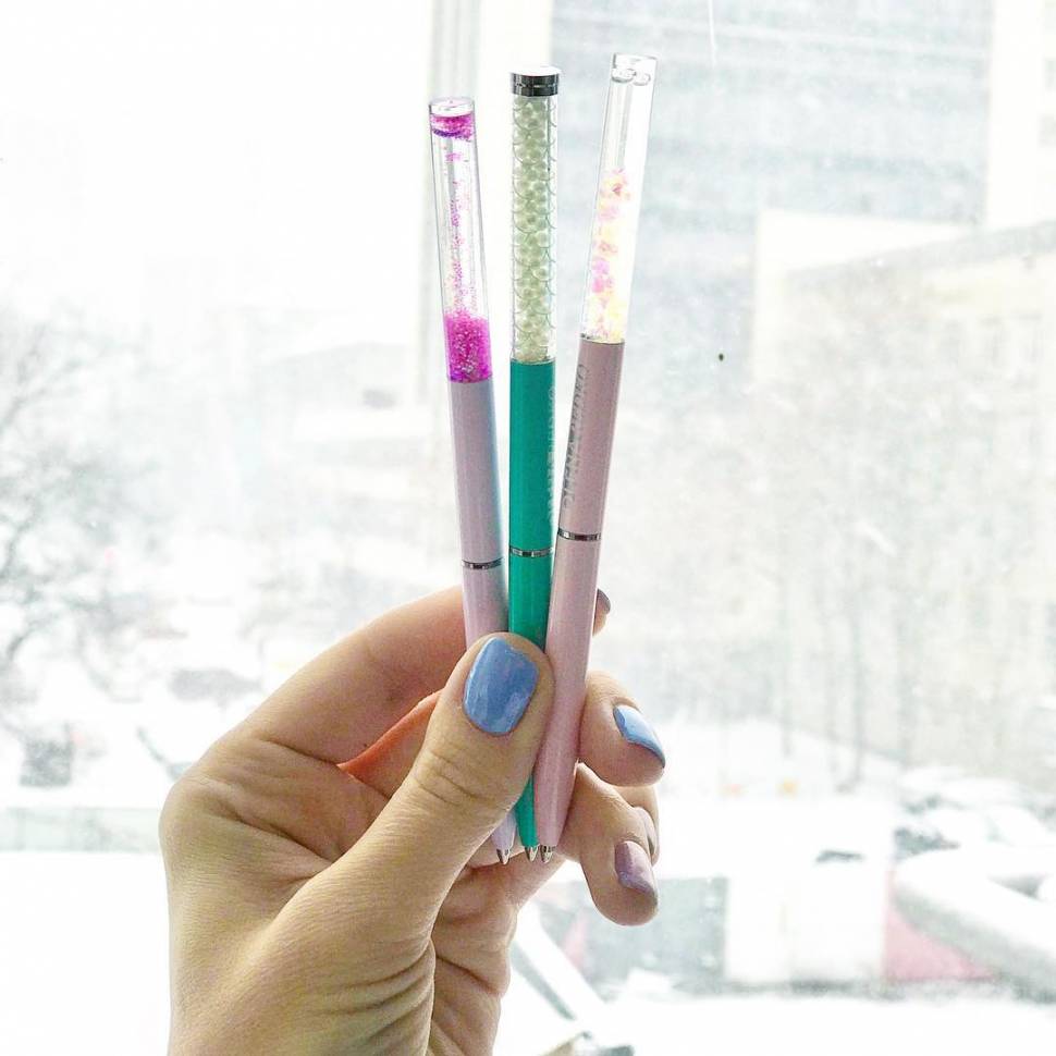 Ручка шариковая с блёстками Mermaid Olena Redko