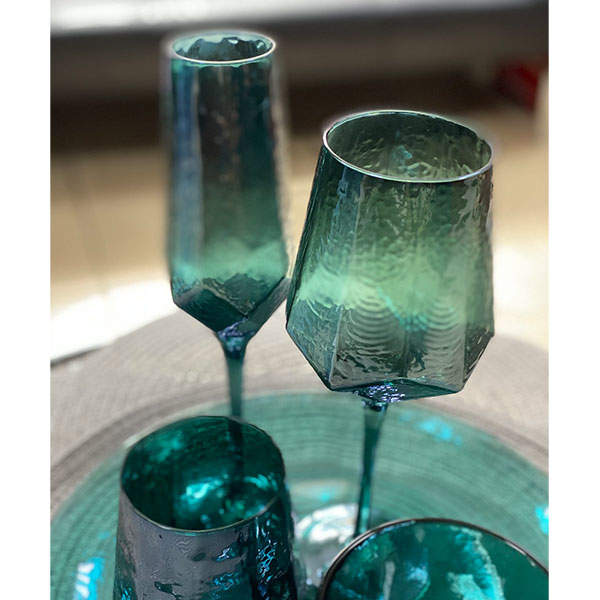 Келих для шампанського Дзеркальна бірюза 200 мл