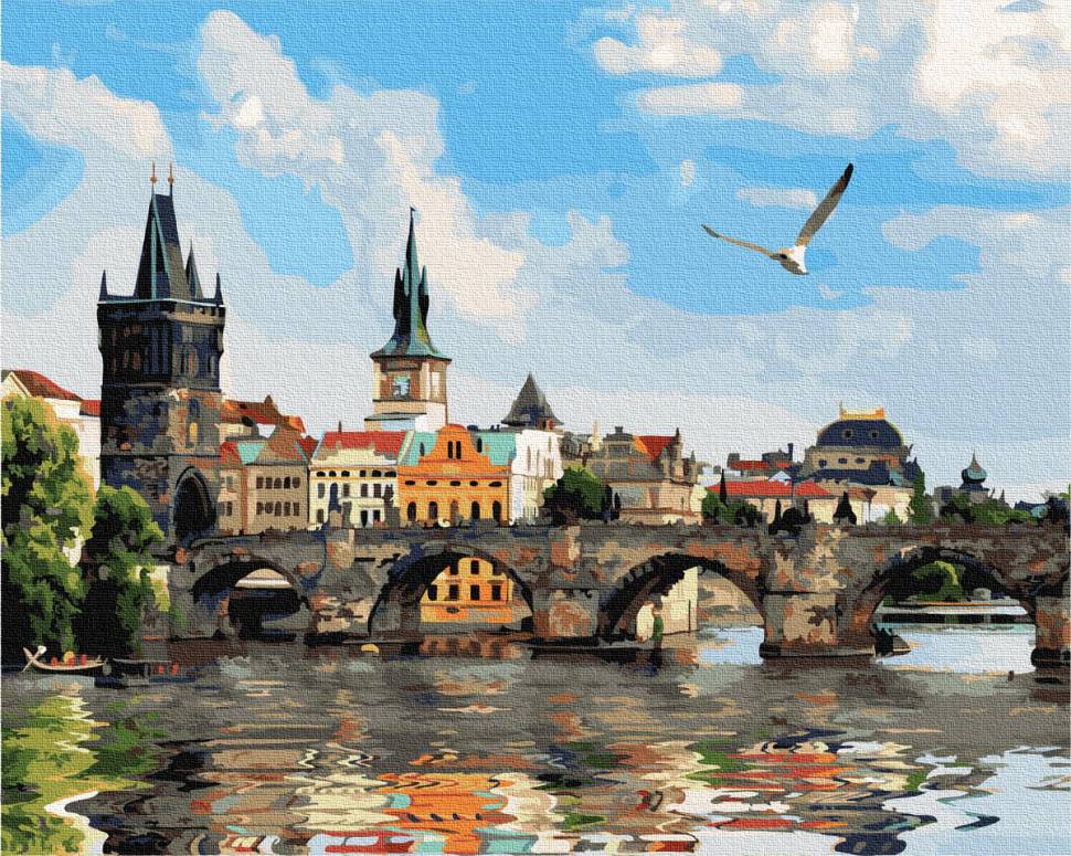 Картина за номерами Карлов міст в Празі 40x50 см