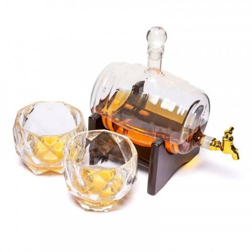 Штоф для вина/коньяка Бочка (1000 мл)