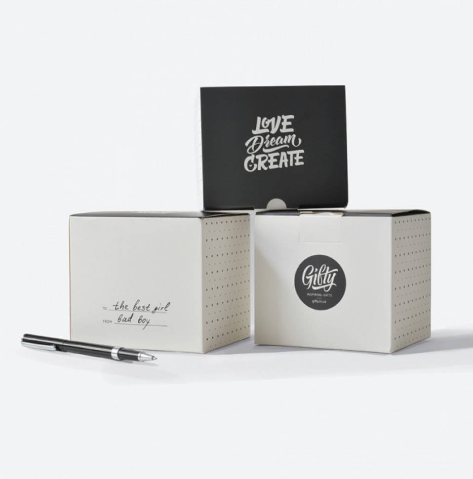 Gifty Чашка с мелом My Heart Belongs To Ukraine White 320 мл (444-030)