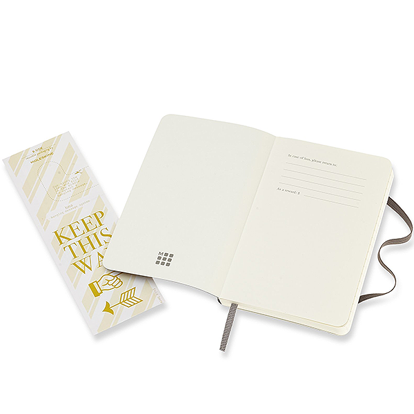 Кишеньковий блокнот Moleskine Classic М&#39;яка обкладинка Коричневий Чисті аркуші