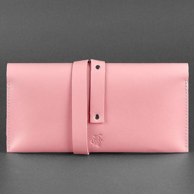 Кожаный дорожный кейс BlankNote Нежно-розовый