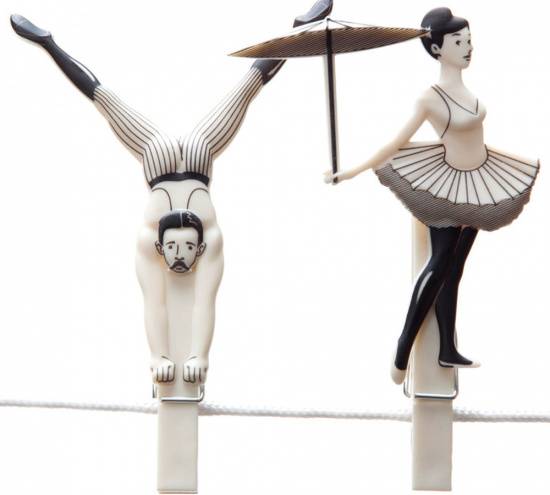 Набор прищепок Monkey Business Pegzini Family